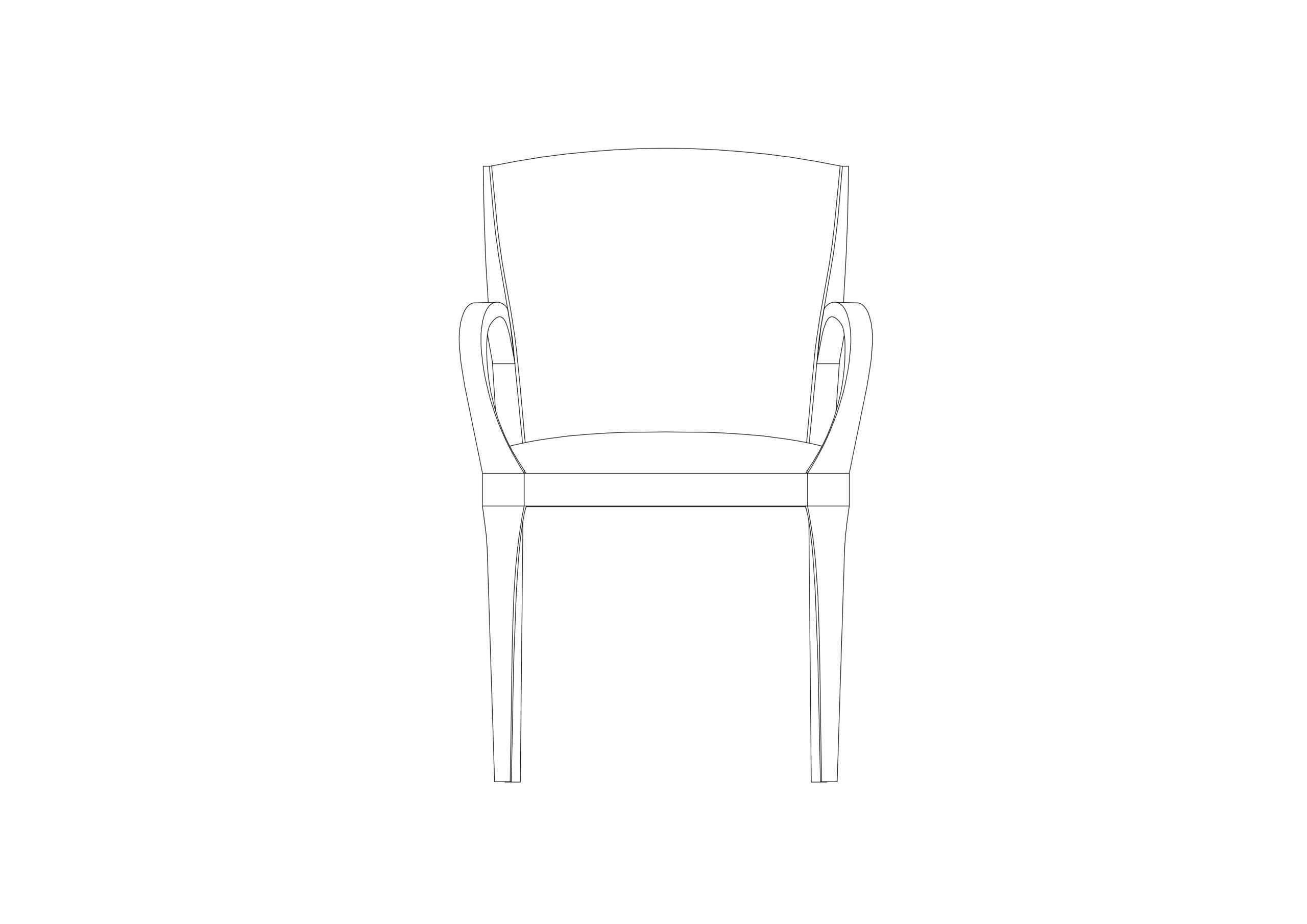 Free Chair Elevation CAD Block – DWG, DXF, PDF Format