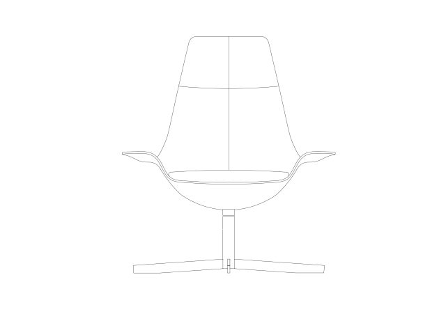 Free Chair Elevation CAD Block – DWG, DXF, PDF Format