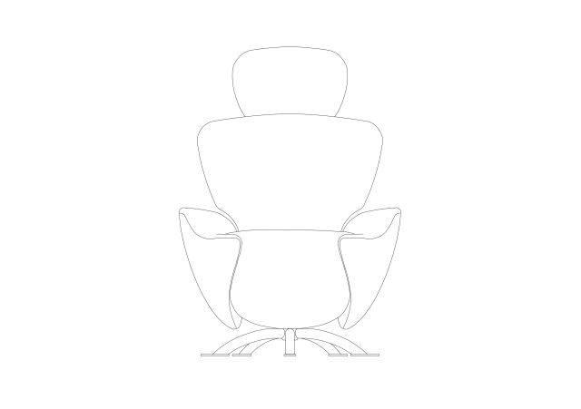 Free Chair Elevation CAD Block – DWG, DXF, PDF Format