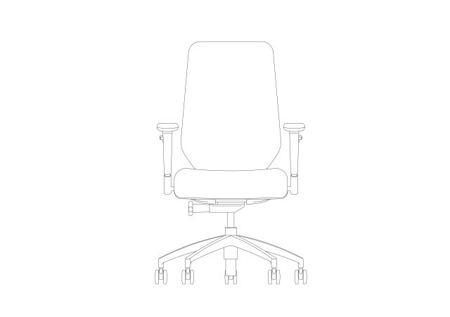 Free Chair Elevation CAD Block – DWG, DXF, PDF Format