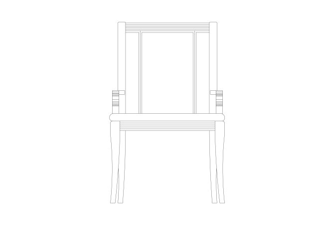 Free Chair Elevation CAD Block – DWG, DXF, PDF Format
