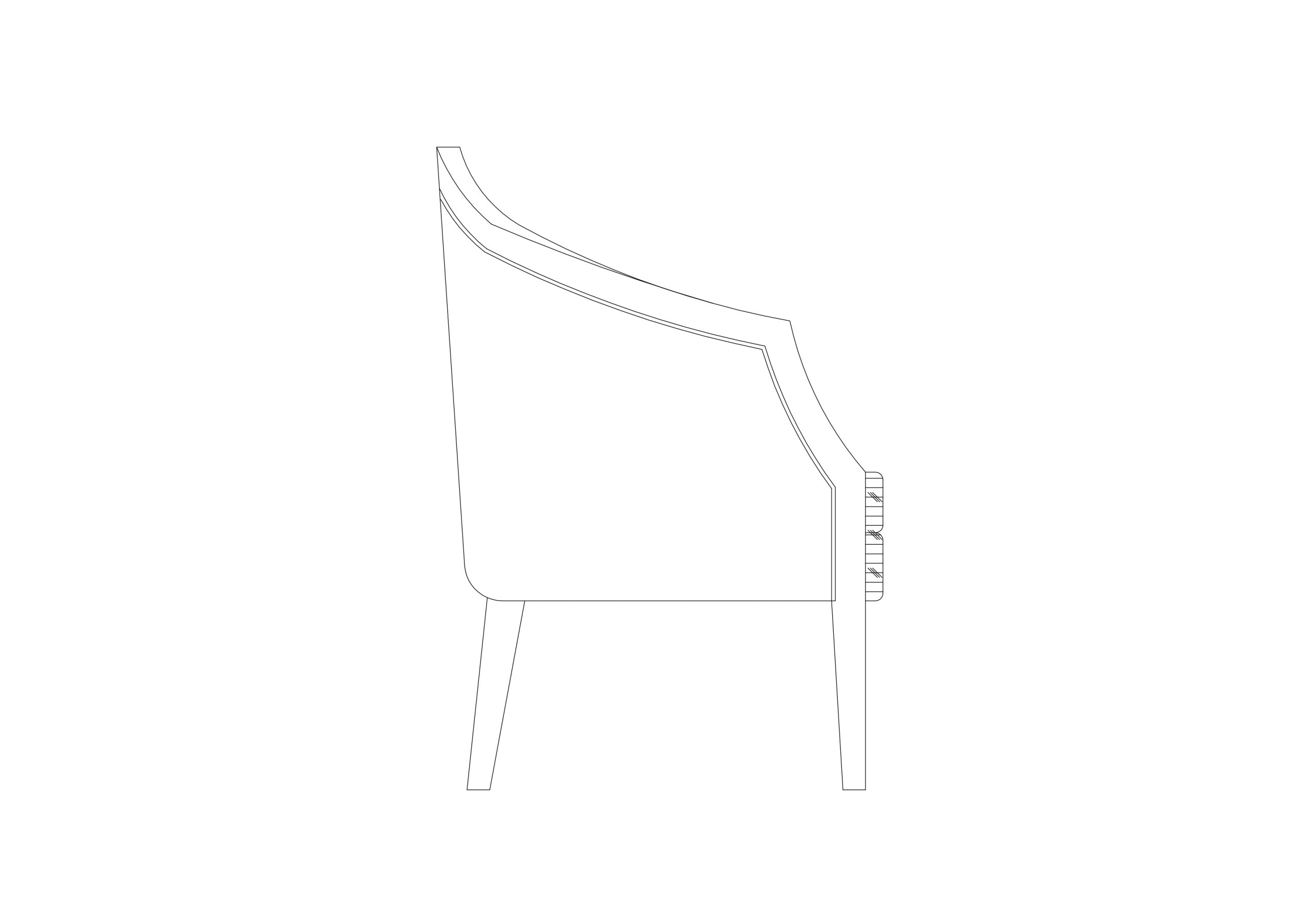 Free Chair Elevation CAD Block – DWG, DXF, PDF Format
