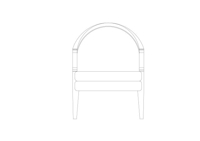 Free Chair Elevation CAD Block – DWG, DXF, PDF Format