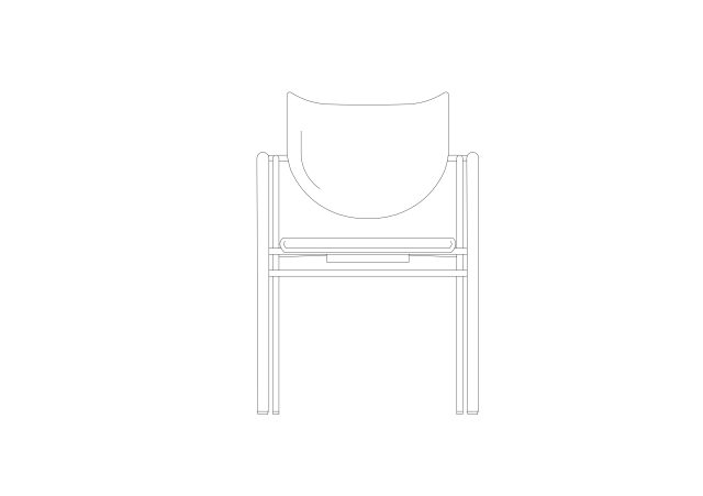 Free Chair Elevation CAD Block – DWG, DXF, PDF Format