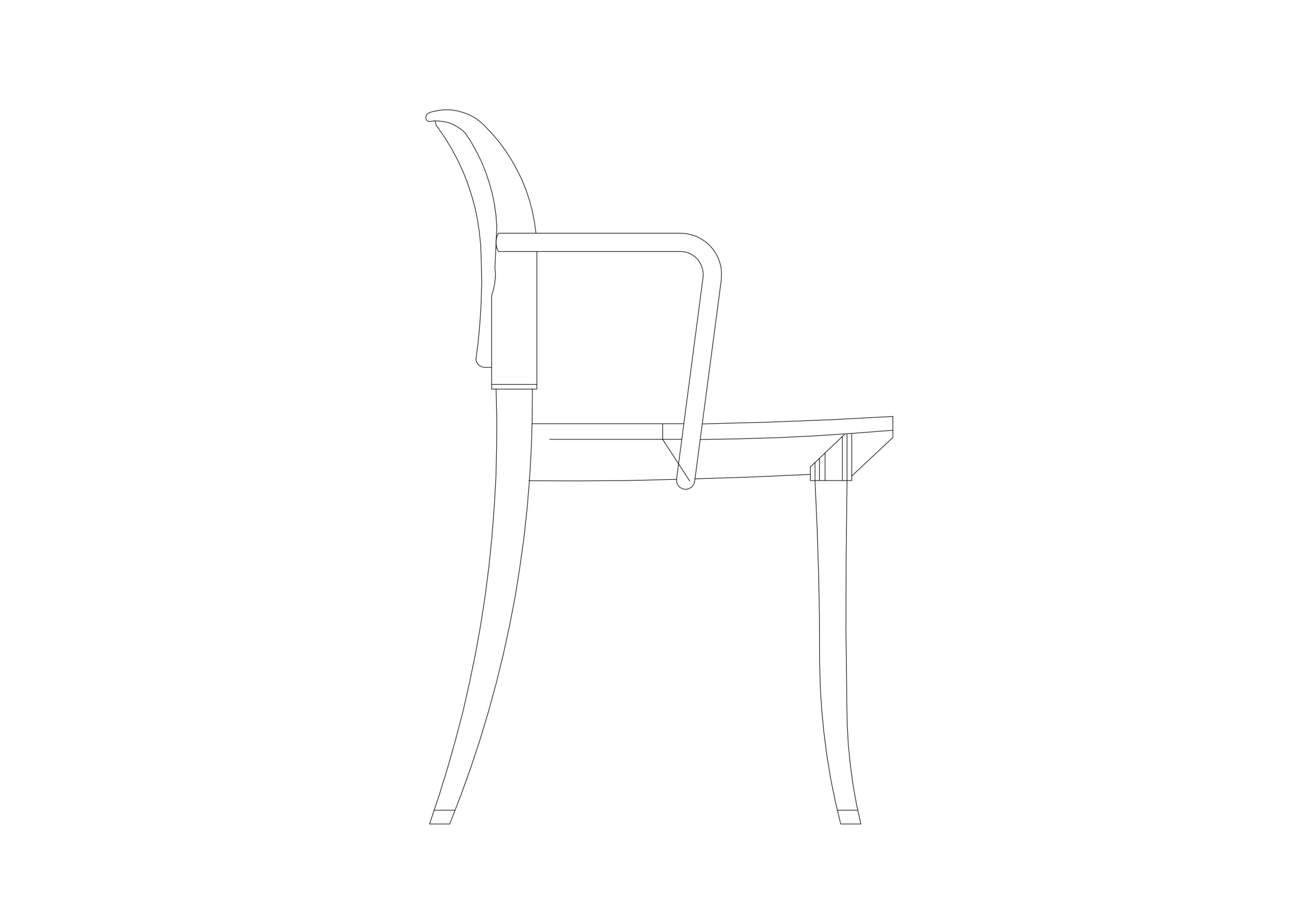 Free Chair Elevation CAD Block – DWG, DXF, PDF Format
