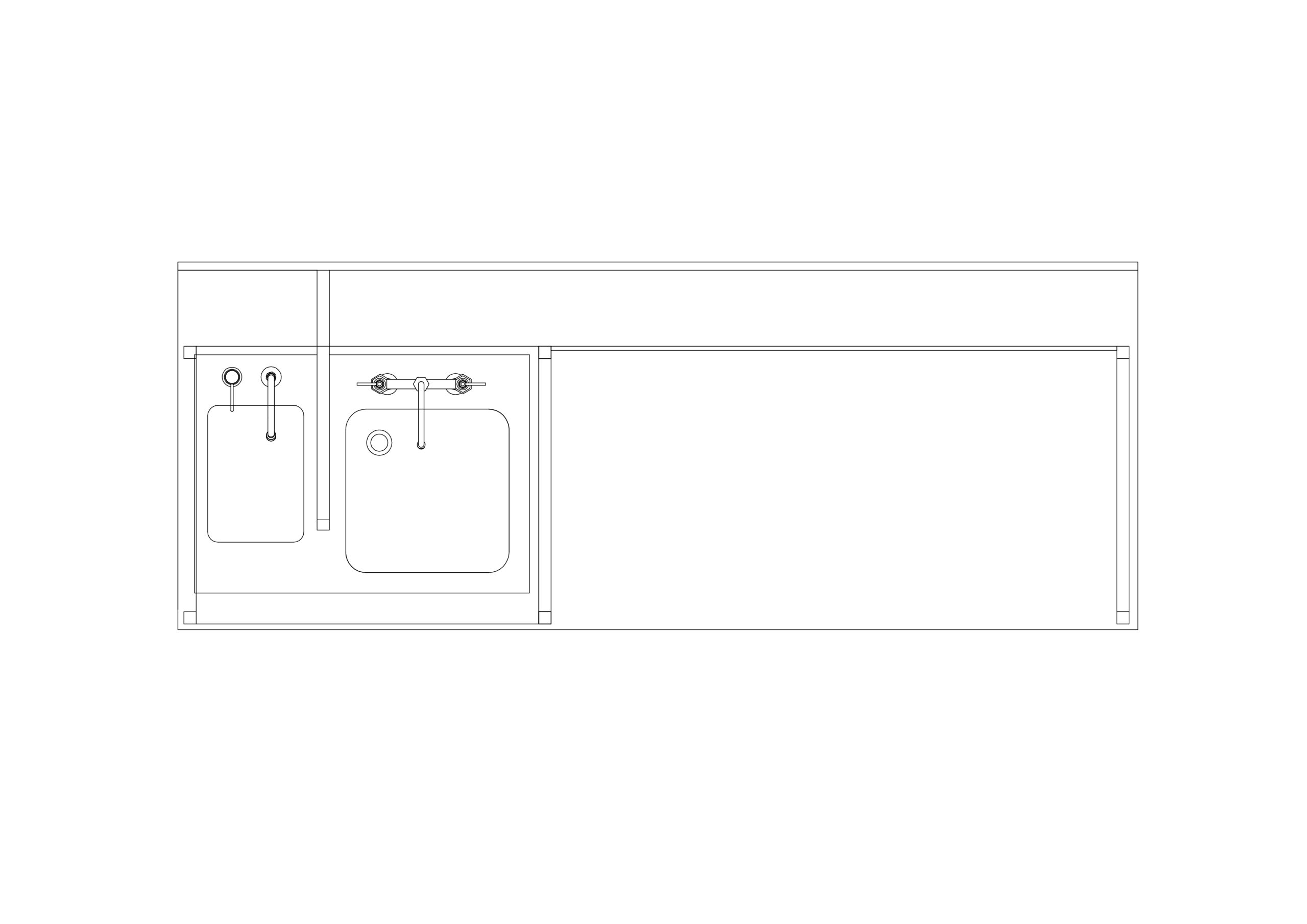 Free Kitchen Sink Top View CAD Block – DWG, DXF, PDF Format