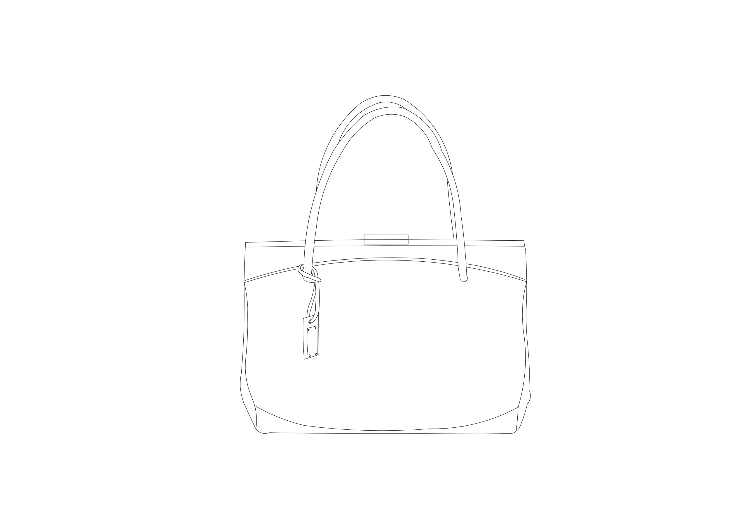 Free Purse CAD Block – DWG, DXF, PDF Format