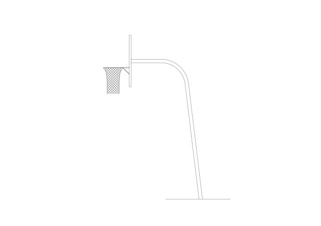 Free Basketball System Elevation CAD Block – DWG, DXF, PDF Format