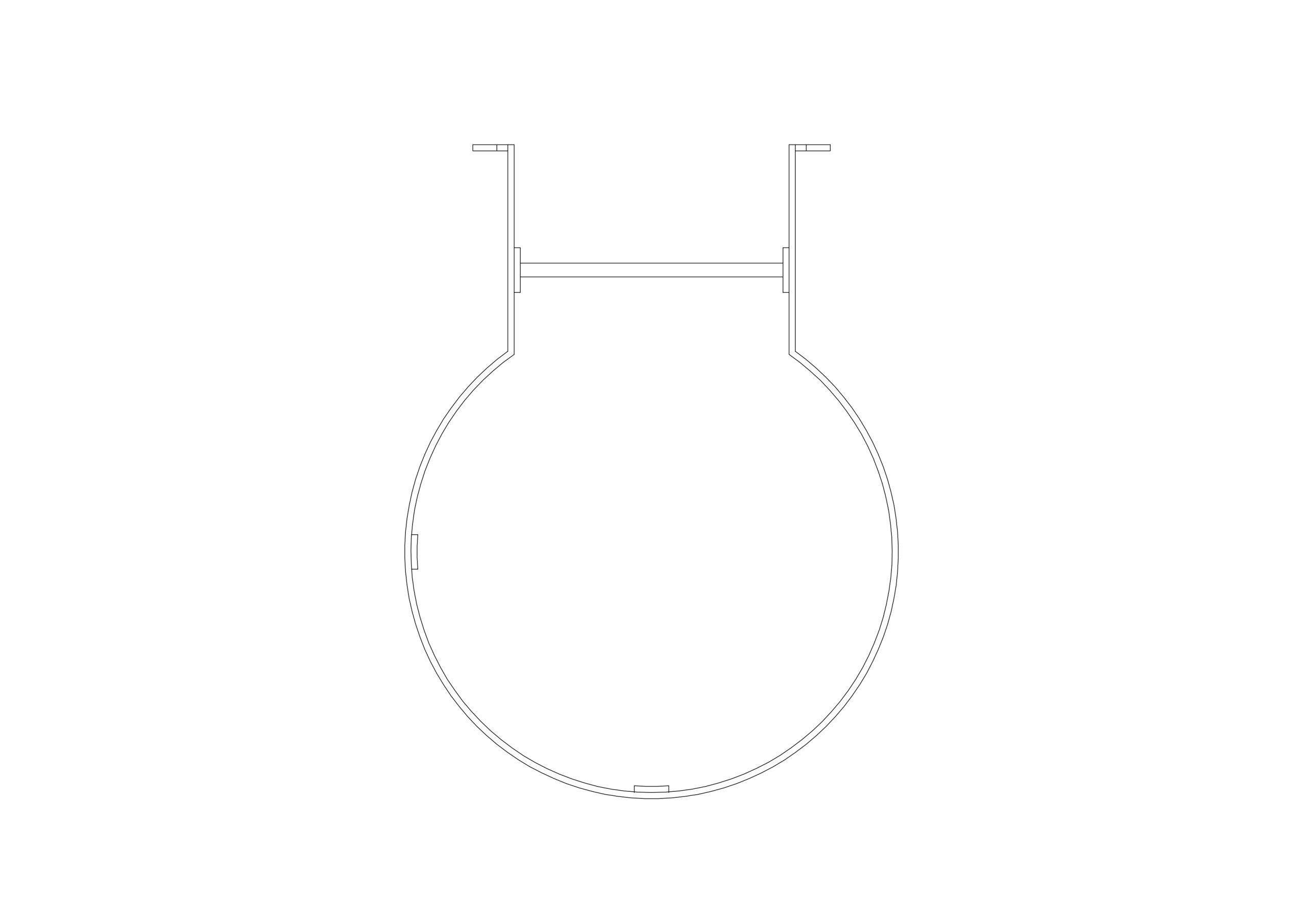 Free Outdoor Safety Hoop Ladder CAD Block