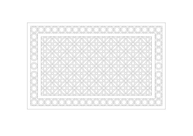 Free Mashrabiya Geometric Pattern CAD Block