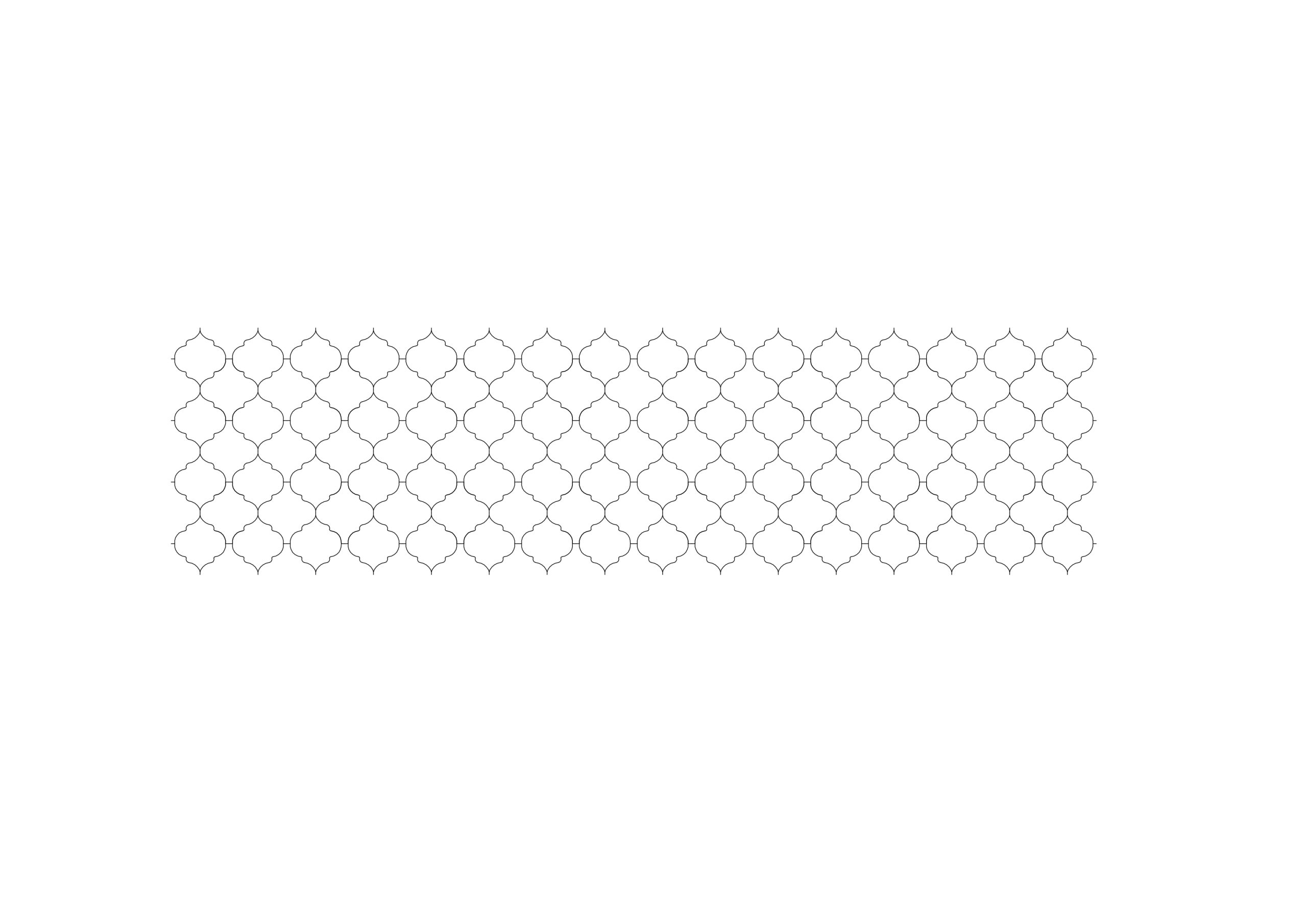 Free Hexagonal Mashrabiya Pattern CAD Block