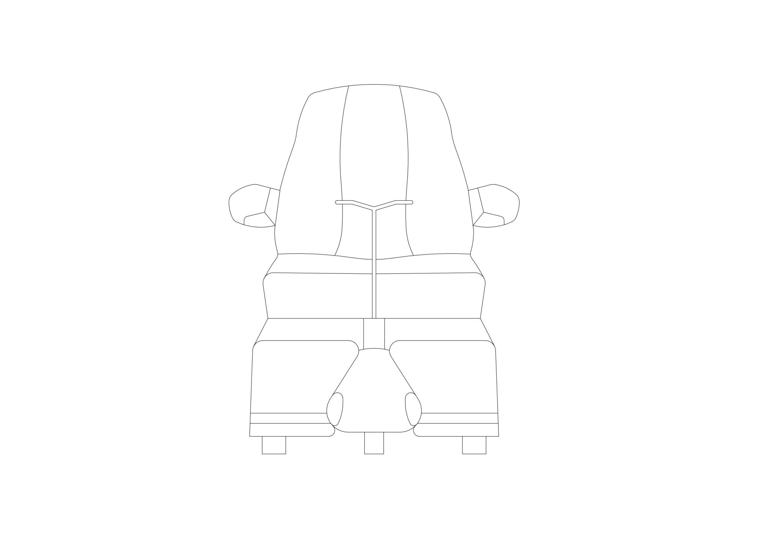 Free Mobility Vehicle Elevation CAD Block – Front View