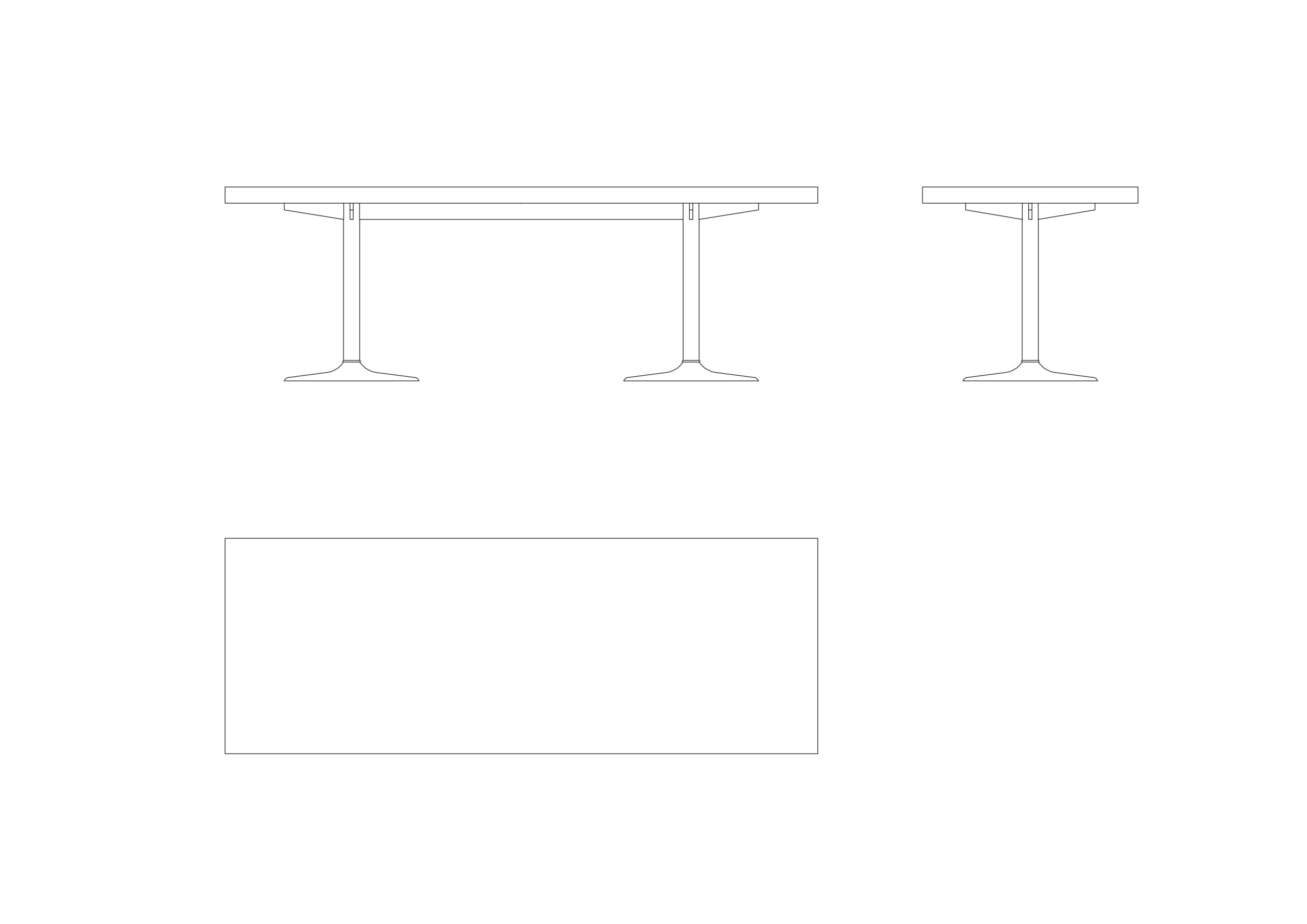 Free LC11 Table by Le Corbusier CAD Block