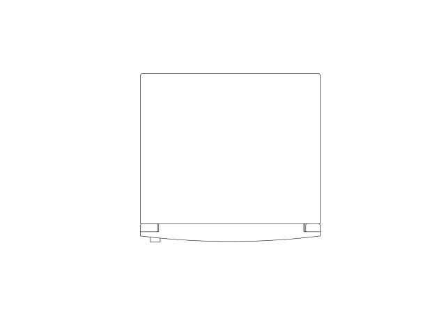Free Fridge Top View CAD Block – DWG Format