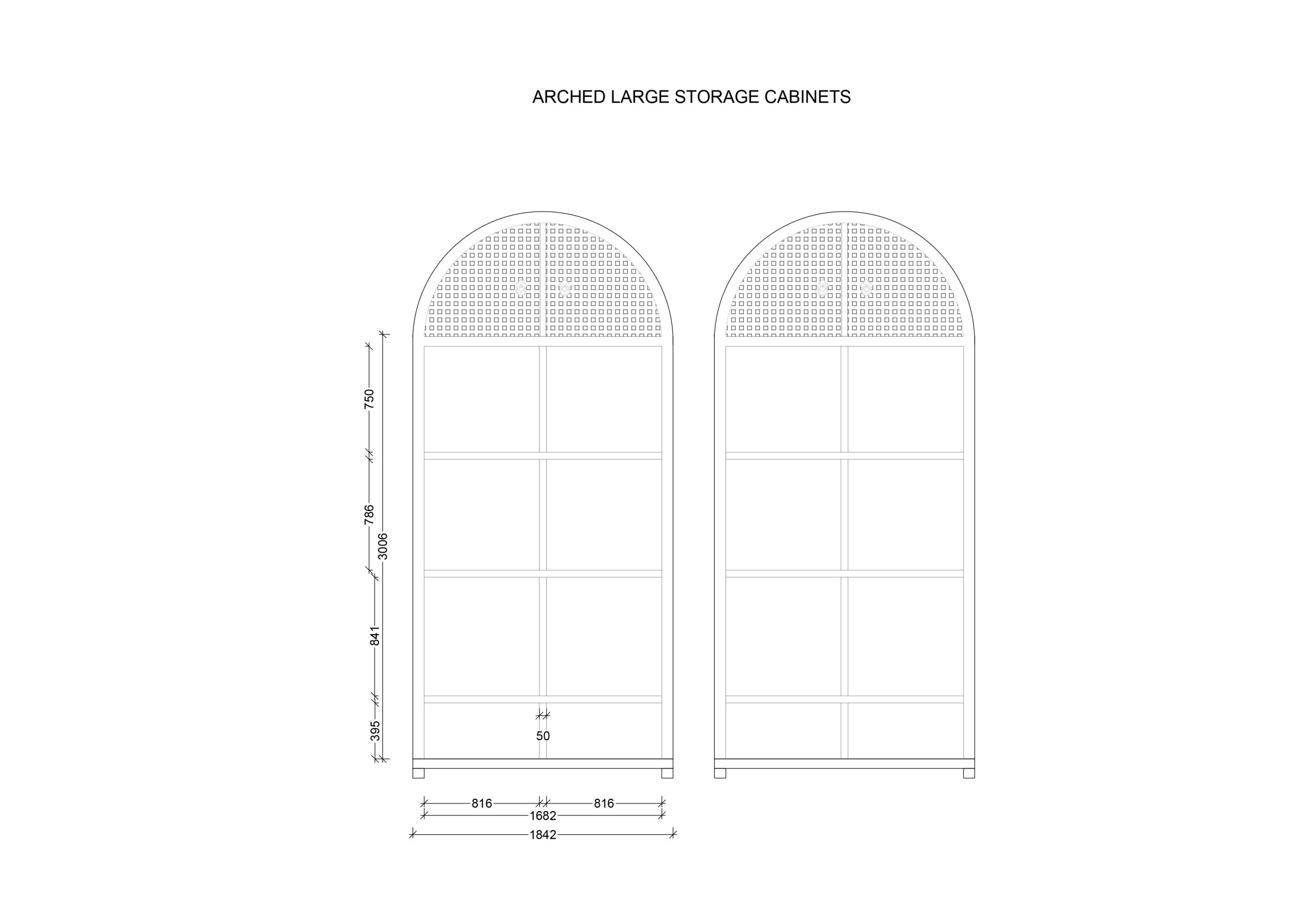 Arched Storage Furniture