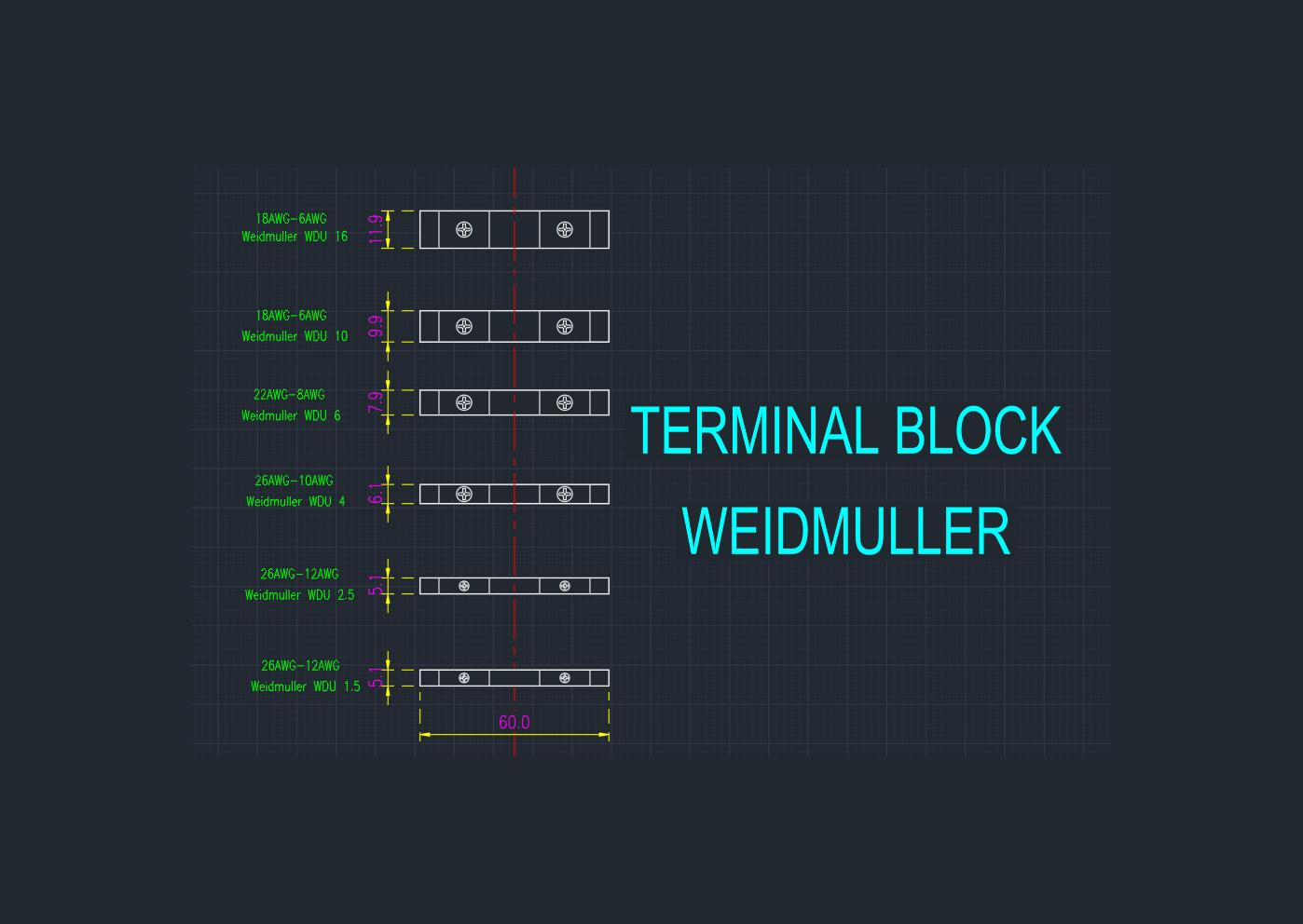 Free Terminal Block Weidmuller
