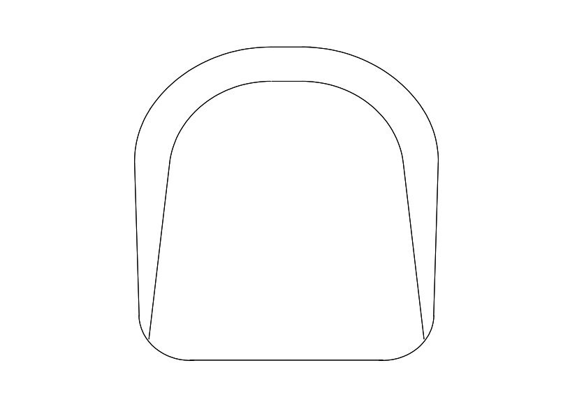 Free Armchair top view CAD Block – DWG, DXF, PDF Format
