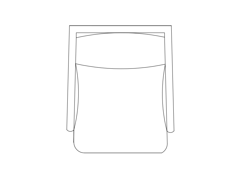 Free Armchair top view CAD Block – DWG, DXF, PDF Format