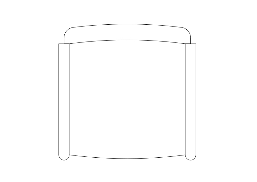 Free Chair top view CAD Block – DWG, DXF, PDF Format