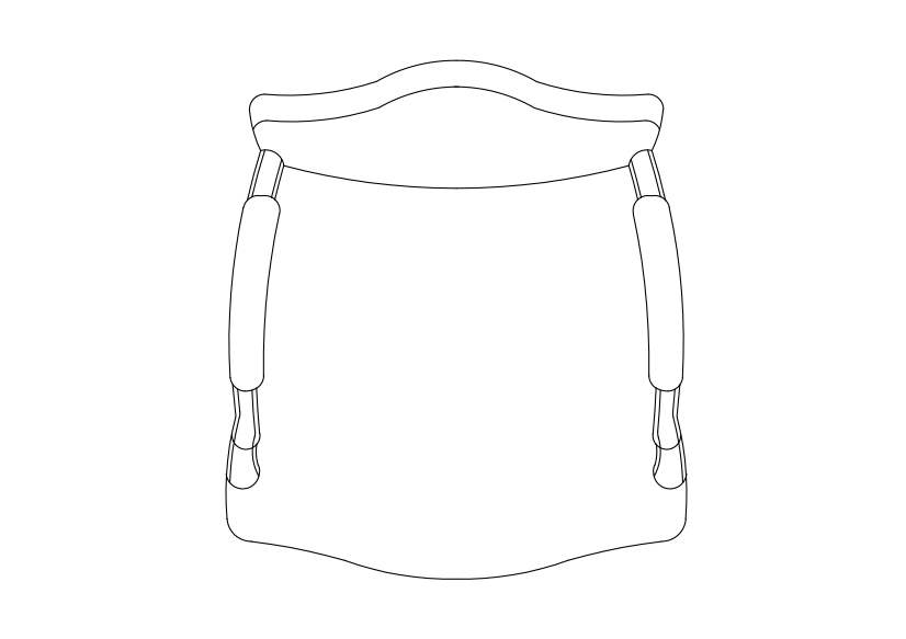 Free Chair top view CAD Block – DWG, DXF, PDF Format