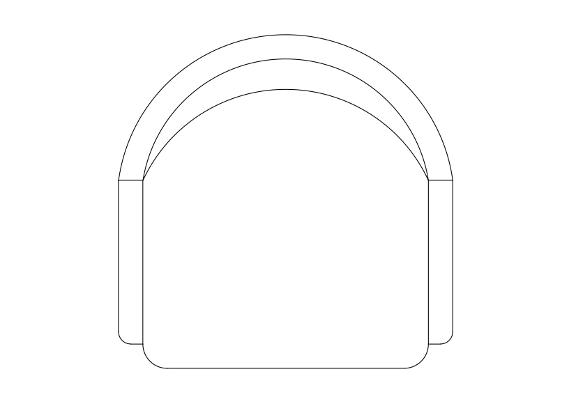 Free Chair top view CAD Block – DWG, DXF, PDF Format