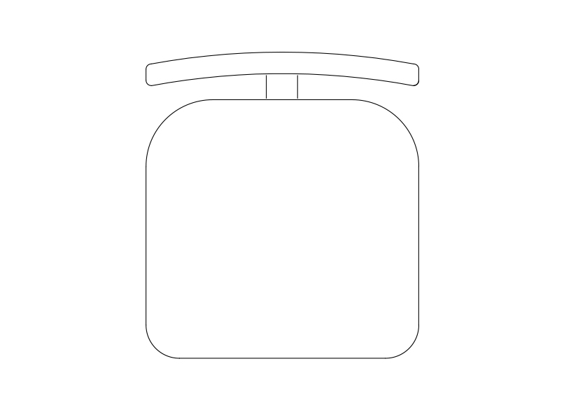 Free Chair top view CAD Block – DWG, DXF, PDF Format