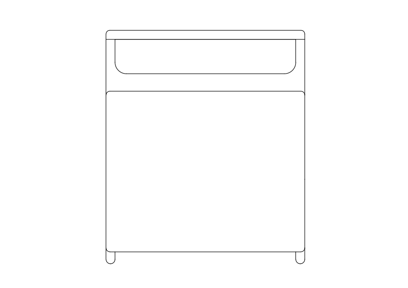Free Chair top view CAD Block – DWG, DXF, PDF Format