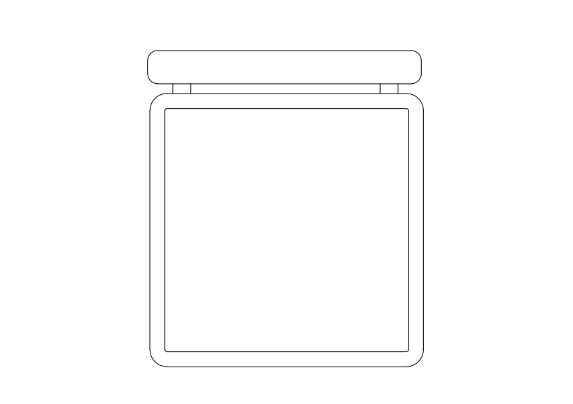 Free Chair top view CAD Block – DWG, DXF, PDF Format