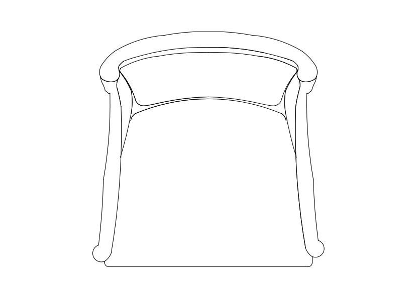 Free Chair top view CAD Block – DWG, DXF, PDF Format