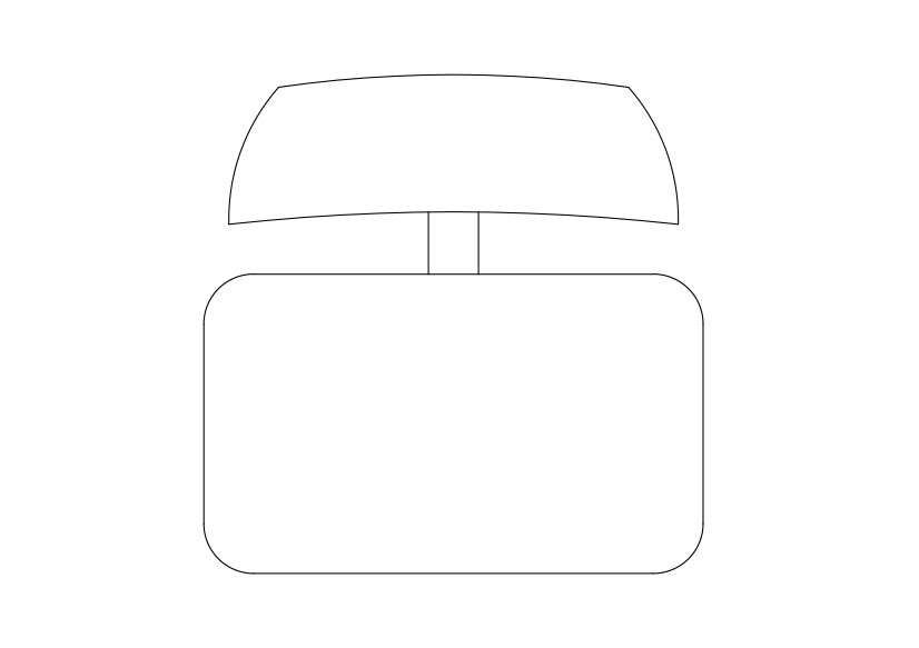 Free Chair top view CAD Block – DWG, DXF, PDF Format