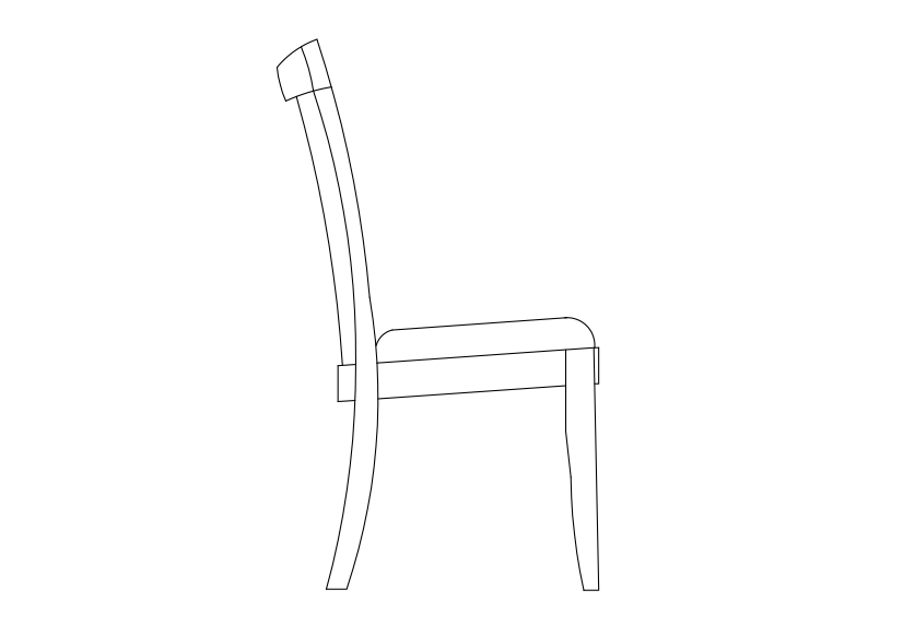 Free Chair Elevation CAD Block – DWG, DXF, PDF Format