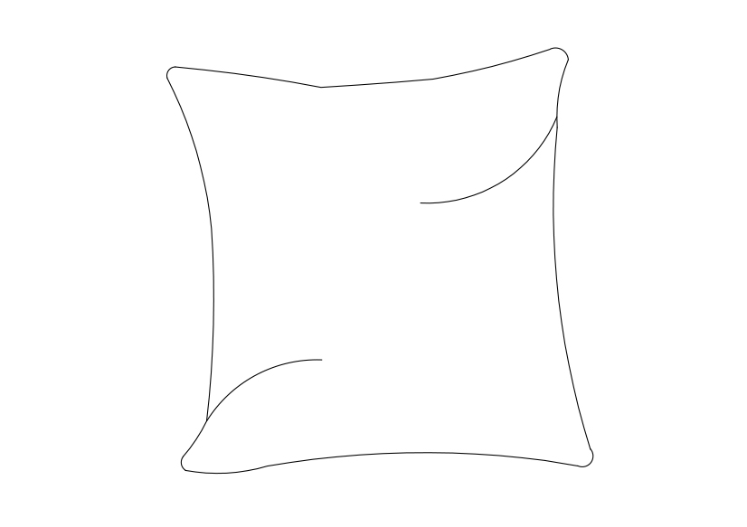 Free Pillow CAD Block – DWG, DXF, PDF Format