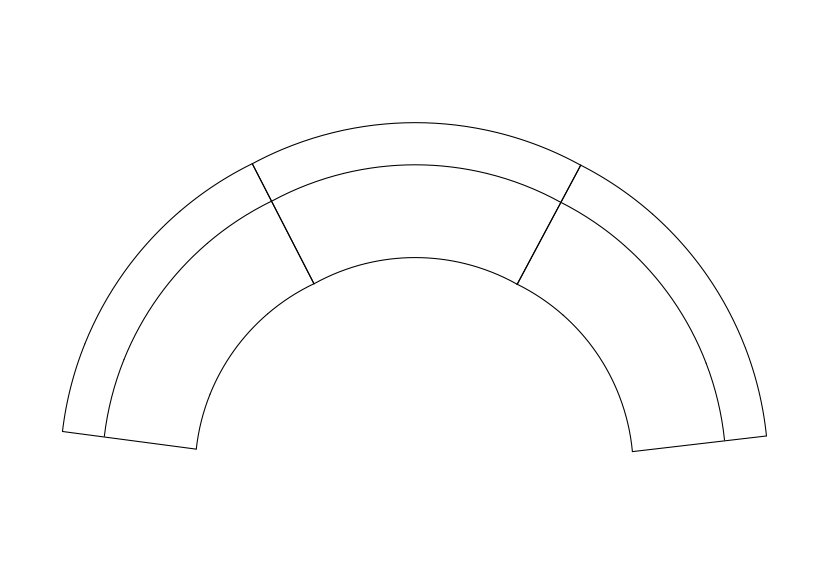 Free Circular sofa top view CAD Block – DWG, DXF, PDF Format