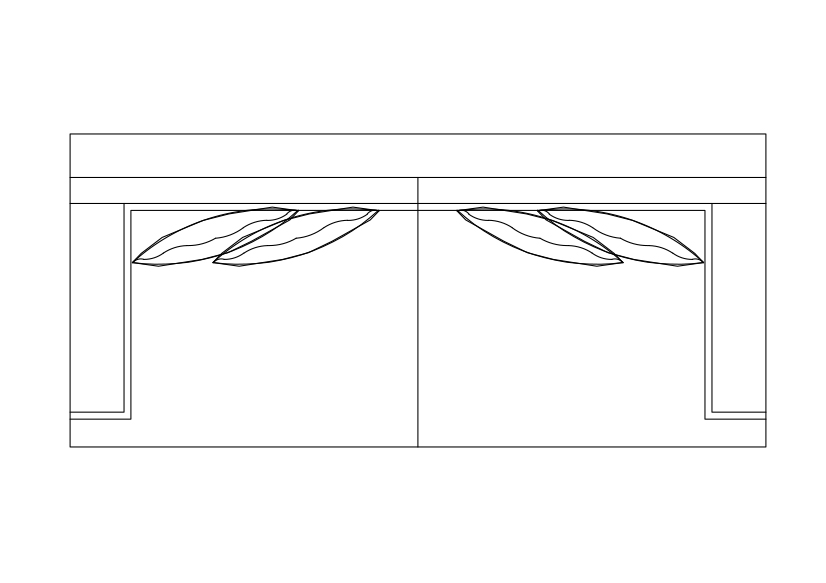 Free Sofa  top view CAD Block – DWG, DXF, PDF Format