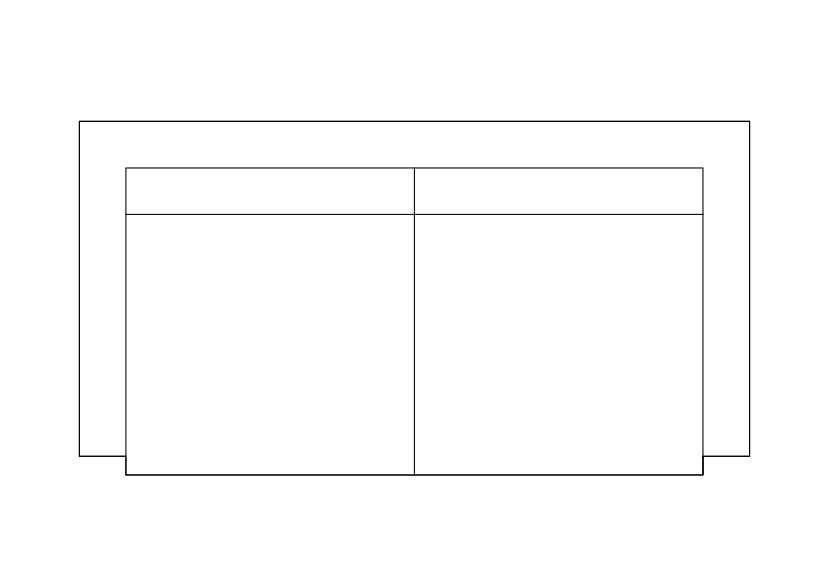 Free Sofa  top view CAD Block – DWG, DXF, PDF Format