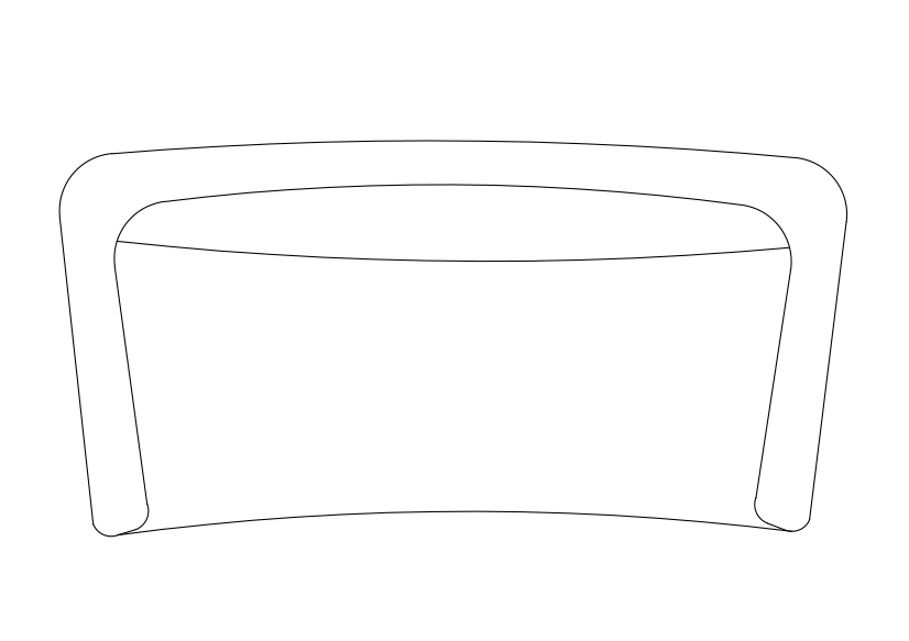 Free Sofa  top view CAD Block – DWG, DXF, PDF Format