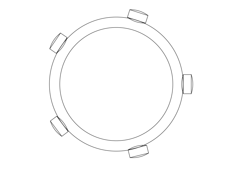 Free Stool top view CAD Block – DWG, DXF, PDF Format