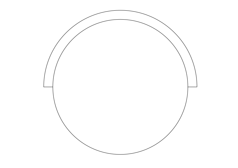 Free Stool top view CAD Block – DWG, DXF, PDF Format