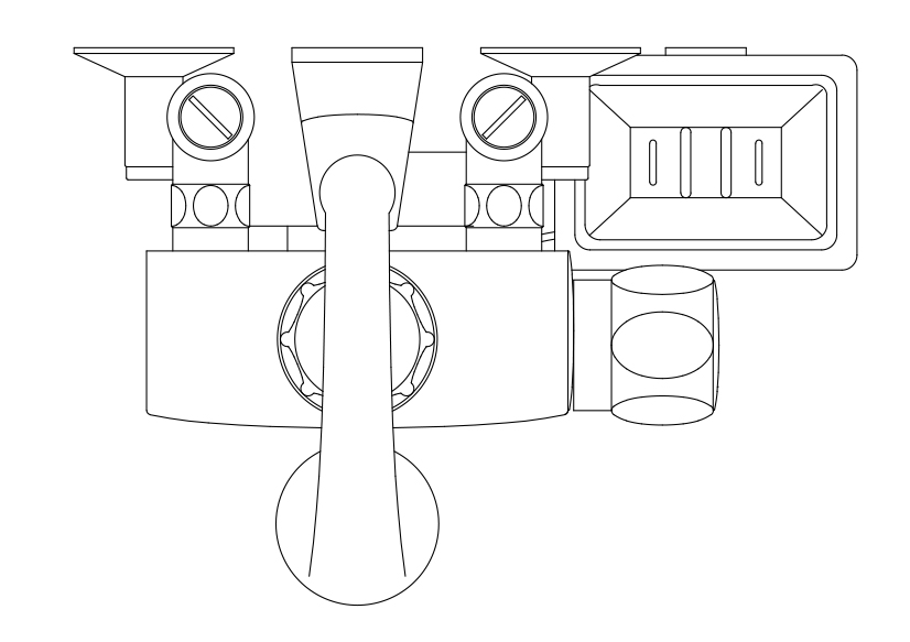 Free Shower Mixer Top View CAD Block – DWG, DXF, PDF Format