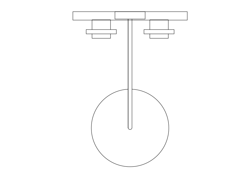 Free Shower Mixer Top View CAD Block – DWG, DXF, PDF Format