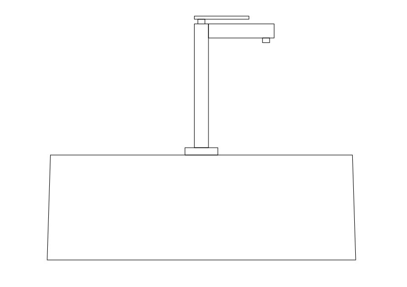 Free Sink Elevation CAD Block – DWG, DXF, PDF Format