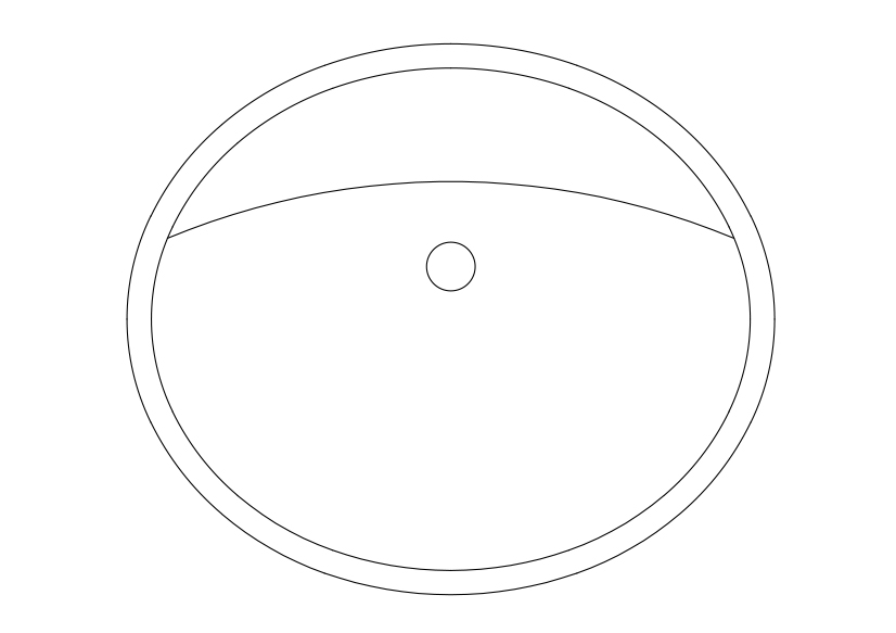 Free Sink Top View CAD Block – DWG, DXF, PDF Format