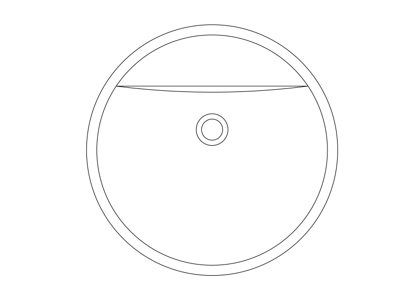 Free Sink Top View CAD Block – DWG, DXF, PDF Format