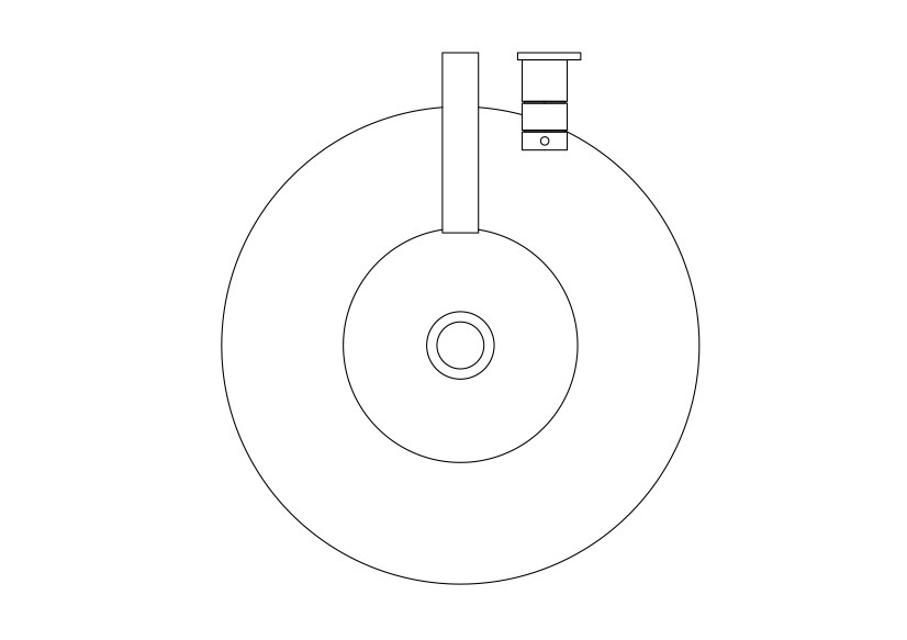 Free Sink Top View CAD Block – DWG, DXF, PDF Format