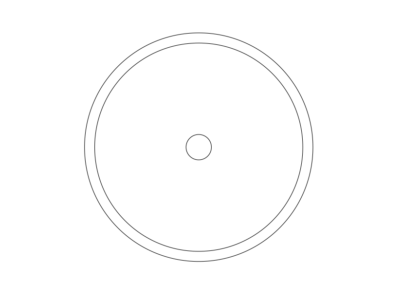 Free Sink Top View CAD Block – DWG, DXF, PDF Format