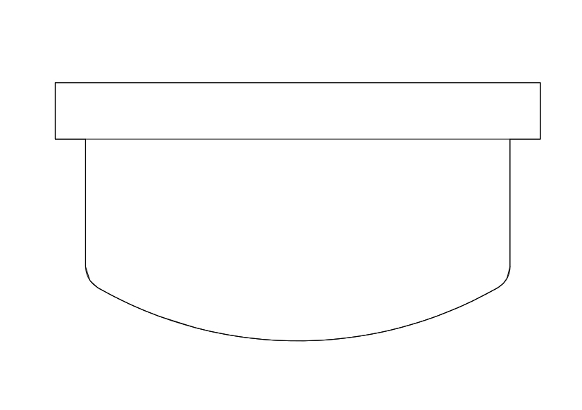 Free Soap Holder Top View CAD Block – DWG, DXF, PDF Format