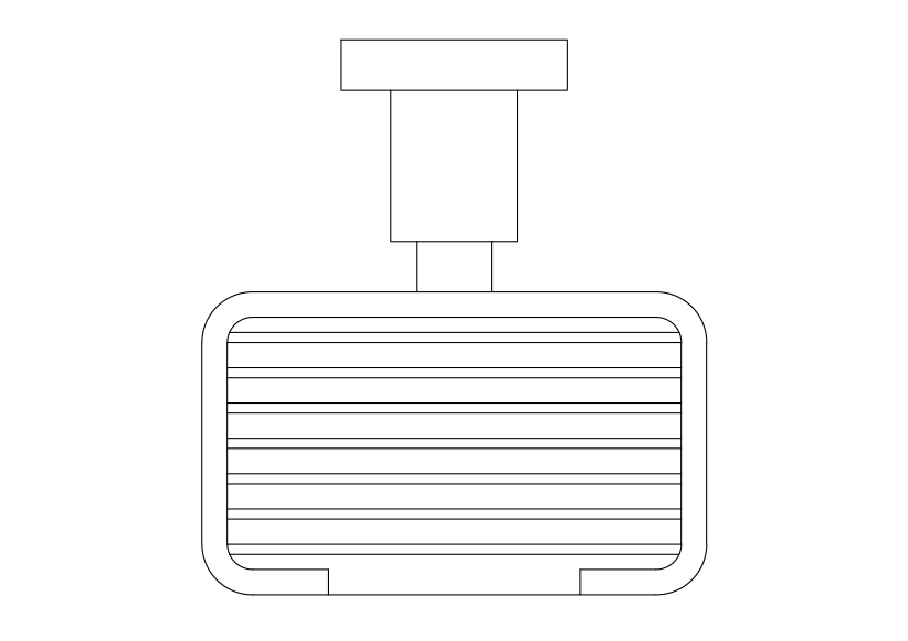 Free Soap Holder Top View CAD Block – DWG, DXF, PDF Format