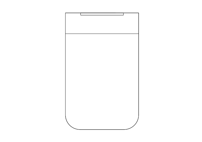 Free Toilet Top View CAD Block – DWG, DXF, PDF Format