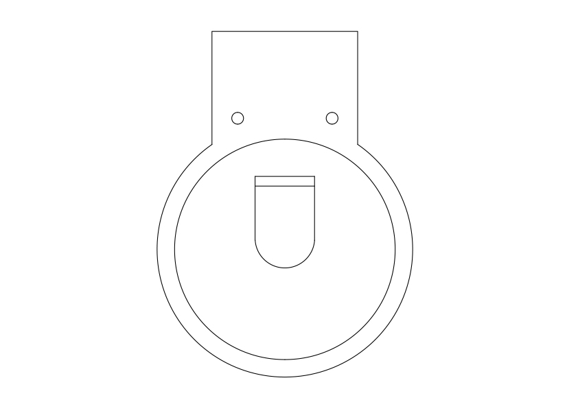 Free Toilet Top View CAD Block – DWG, DXF, PDF Format