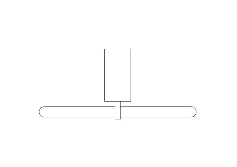 Free Towel Holder Top View CAD Block – DWG, DXF, PDF Format